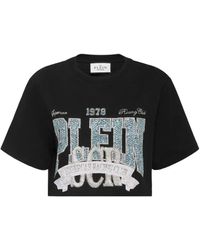 Philipp Plein - ビジュートリム クロップドtシャツ - Lyst