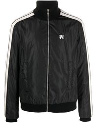 Palm Angels - Monogram-embroidered Padded Bomber Jacket - Lyst