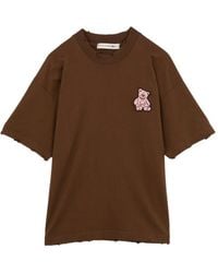 Joshua Sanders - T-Shirt À Effet Usé Et Patch - Lyst