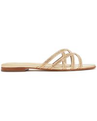 Nicoli - Zuri Crisscross Embellished Sandals - Lyst