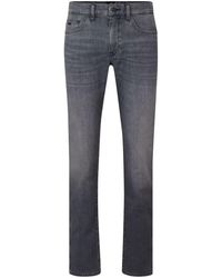 BOSS - Skinny-fit Stonewashed Jeans - Lyst