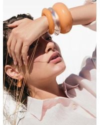 Lizzie Fortunato - Tangerine Arc Cuff Bracelet - Lyst