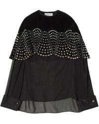 Lanvin - Beaded Velvet Top - Lyst