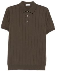 Diktat - Vertical-Ribbed Polo Shirt - Lyst