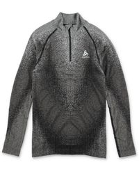 Odlo - The Pow Blackcomb Zip Performance Top - Lyst