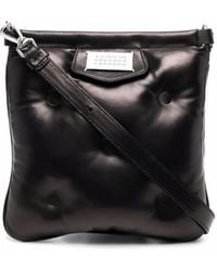 Maison Margiela - Borsa messenger nera trapuntata - Lyst