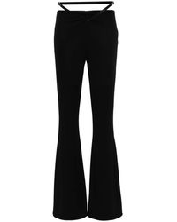 Courreges - Bootcut-Hose Mit Gürtel - Lyst