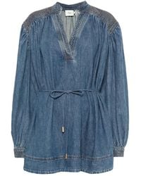 Aje. - Viva Denim Mini Dress - Lyst