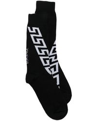 Versace - Greca-pattern Cotton Socks - Lyst