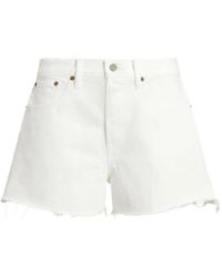 Polo Ralph Lauren - Ausgefranste Jeans-Shorts - Lyst
