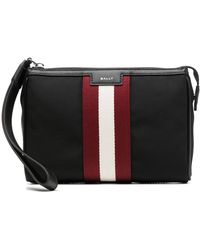 Bally - Clutch Mit Logo-Streifen - Lyst