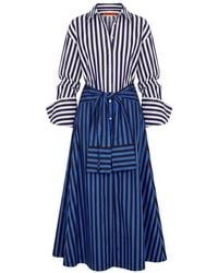 Simon Miller - Inna Striped Poplin Maxi Dress - Lyst