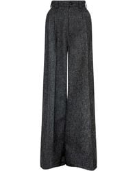 Maison Margiela - Pleated-Front Wool Trousers - Lyst