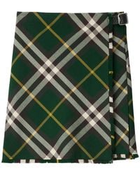 Burberry - Rock mit Karomuster - Lyst