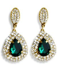 Hzmer Jewelry - Rhinestone-Embellished Earrings - Lyst
