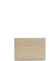 Marni - Embroidered Logo Leather Card Holder - Lyst