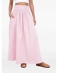 MARCELLA - Raven Elasticated-Waistband Maxi Skirt - Lyst