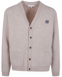 Maison Kitsuné - フォックスパッチ カーディガン - Lyst