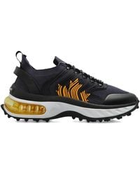 DSquared² - Wave-Patterned Lace-Up Low-Top Sneakers - Lyst