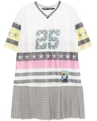 Chopova Lowena - Nancy Striped Check Mini Dress - Lyst