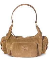 Miu Miu - Corduroy Pocket Shoulder Bag - Lyst