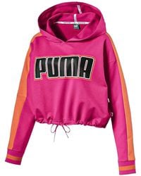 PUMA - Rebel Reload Cropped Hoodie - Lyst