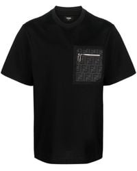 Fendi - モノグラム ポケット Tシャツ - Lyst