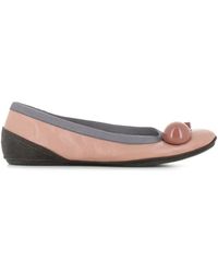 Dove Nuotano Gli Squali - Round Detail Ballet Flats - Lyst