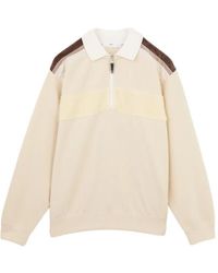 Toga - Panelled Zip-Up T-Shirt - Lyst