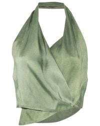 Cortana - Wrap V-Neck Top - Lyst