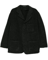 Yohji Yamamoto - X Masses Herringbone Wool Jacket - Lyst