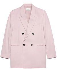 Ami Paris - Blazer De Lana, Mujer, Talla - Lyst
