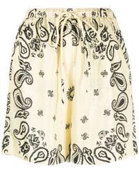 Nanushka - Paisley-print Silk Shorts - Lyst