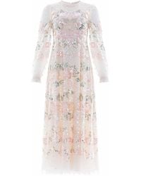 Needle & Thread - Rosalie Sequin-Embellished Long-Sleeve Dress - Lyst