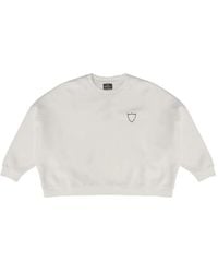 HTC - Pullover Mit Fledermausärmeln Und Logo-Print - Lyst
