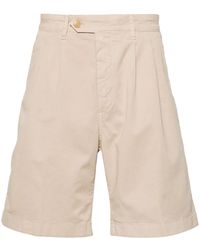 Canali - Mid-Rise Chino Shorts - Lyst