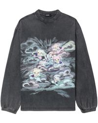 we11done - Graphic-print Cotton Sweatshirt - Lyst