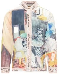 Kidsuper - Chemise Dominos À Manches Longues Et Imprimé Graphique - Lyst