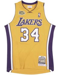 Mitchell & Ness - La Lakers 00 Shaquille O'Neal Authentic Trikot - Lyst