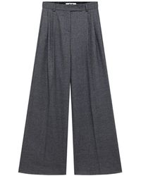 MSGM - Check-Pattern Pleated Trousers - Lyst