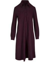 ODEEH - Button-Front Midi Dress - Lyst