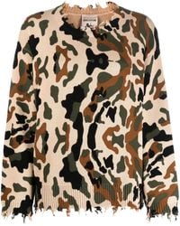 Semicouture - Camouflage Jersey-Knit Jumper - Lyst