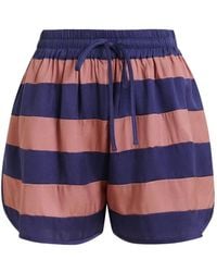 Essentiel Antwerp - Jalana Striped Drawstring Shorts - Lyst