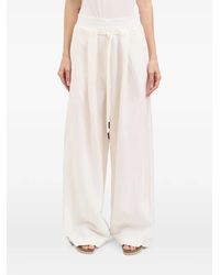 Andrea Ya'aqov - Wide-Leg Drawstring Trousers - Lyst