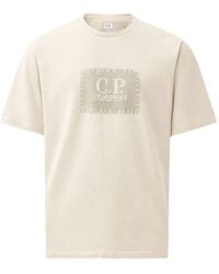C.P. Company - 30/1 Jersey Short Sleeve Logo Label T-Shirt - Lyst