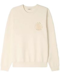 Sandro - Pullover Mit Blumen-Patch - Lyst
