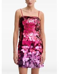 Guess - Zaya Sequin-Embellished Mini Dress - Lyst