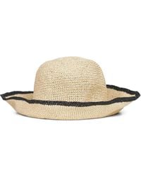 TOTEME - Slouching-Brim Paper Straw Hat - Lyst