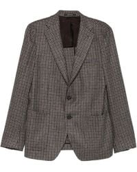 Tagliatore - Patterned Single-Breasted Jacket - Lyst