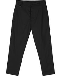 Low Brand - Mid-Rise Tapered-Leg Trousers - Lyst